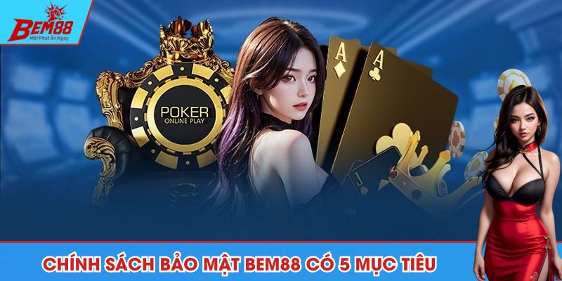 Chính sách bảo mật BEM88 có 5 mục tiêu