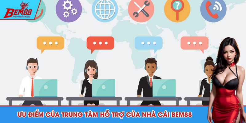 Ưu điểm của trung tâm hỗ trợ của nhà cái BEM88